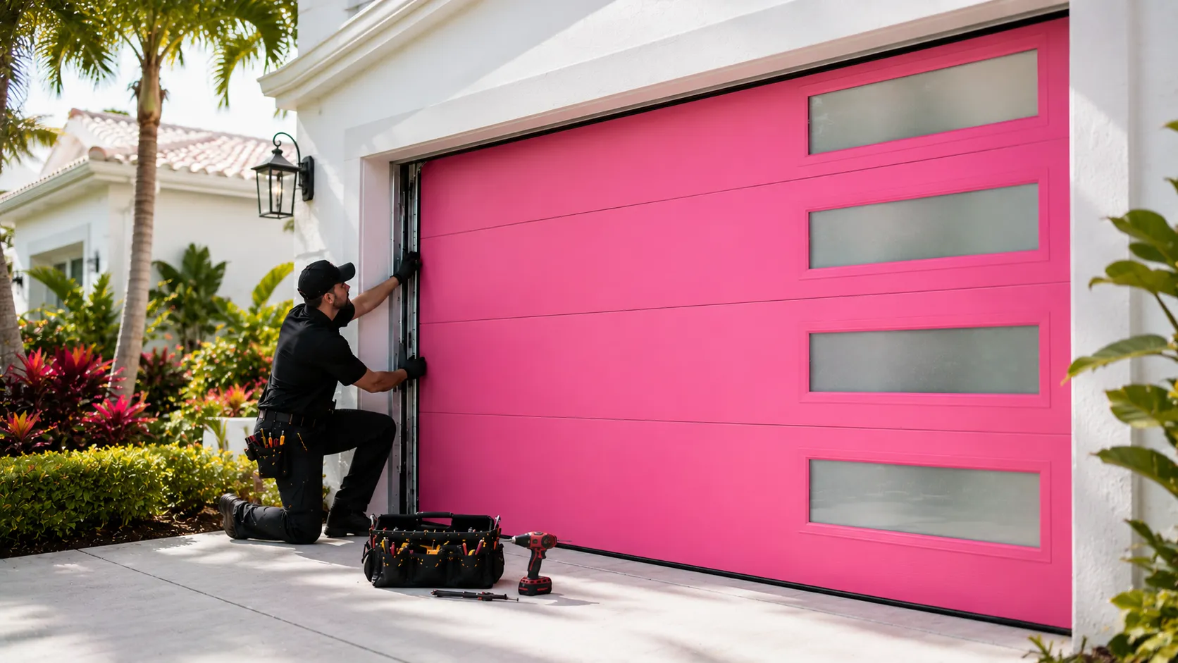 Garage door guides for Raleigh homeowners