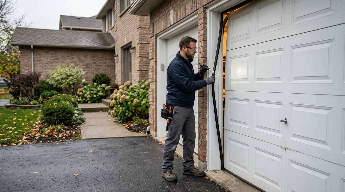 Insulated panel garage door
