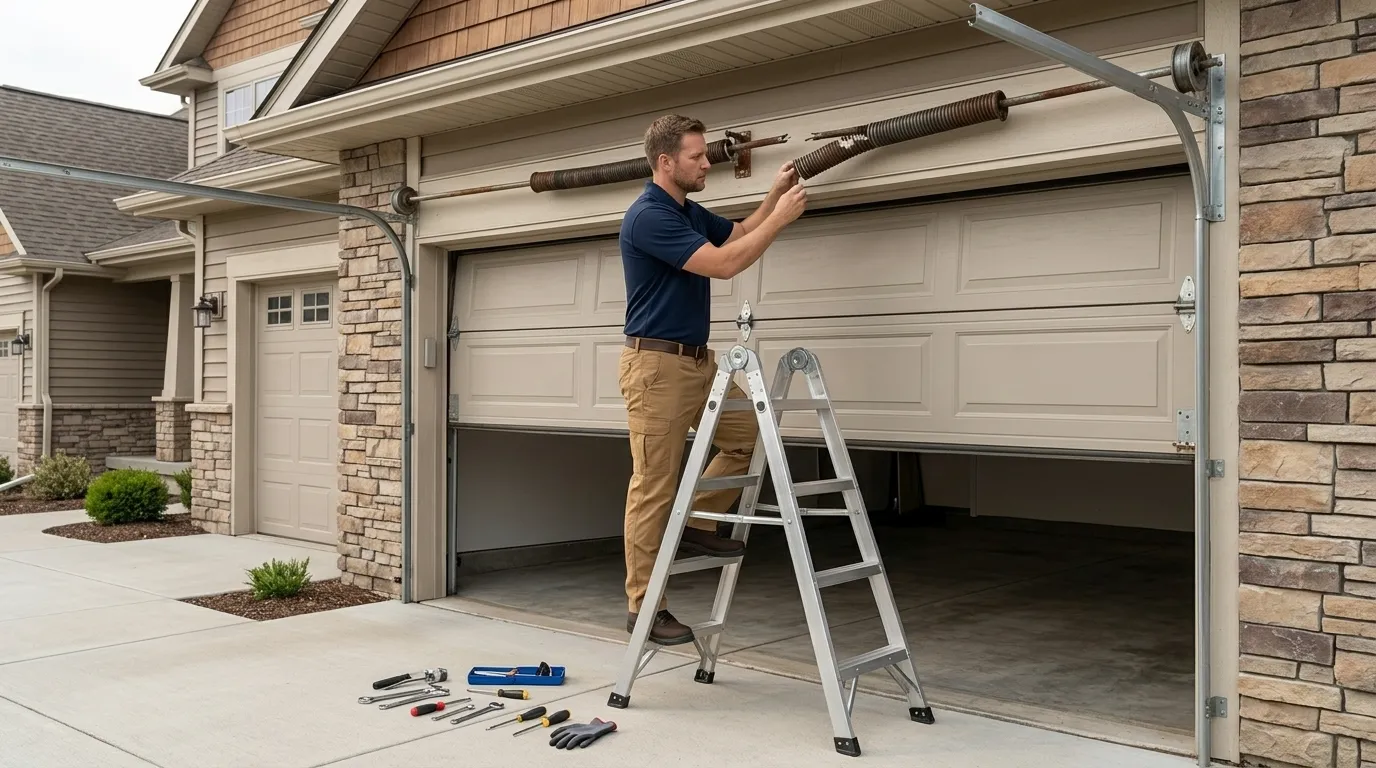 Repaired & tested - Raleigh garage door service