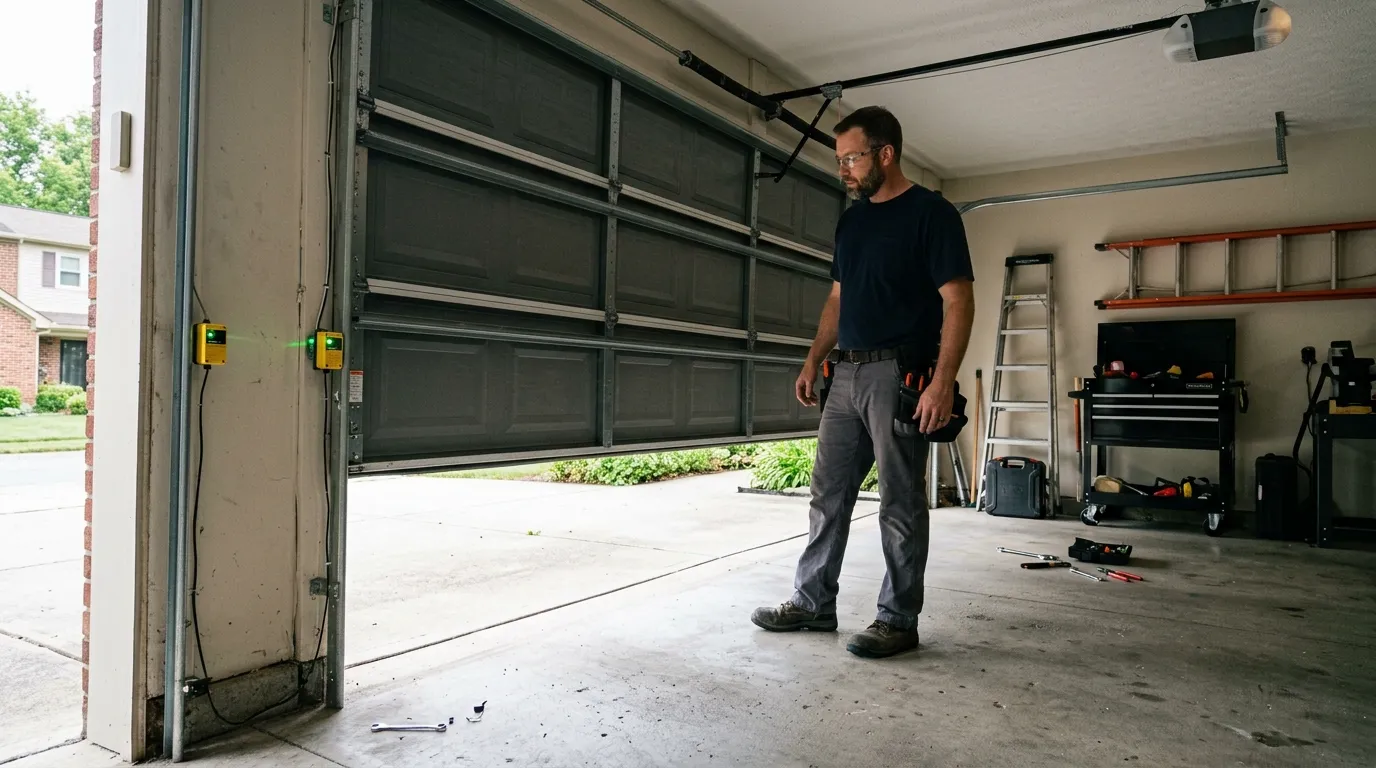 Repaired & tested - Raleigh garage door service