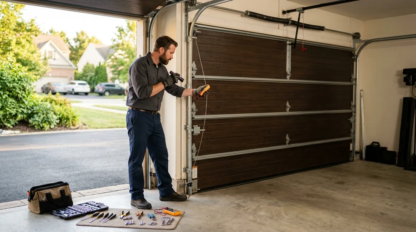 Repaired & tested - Raleigh garage door service