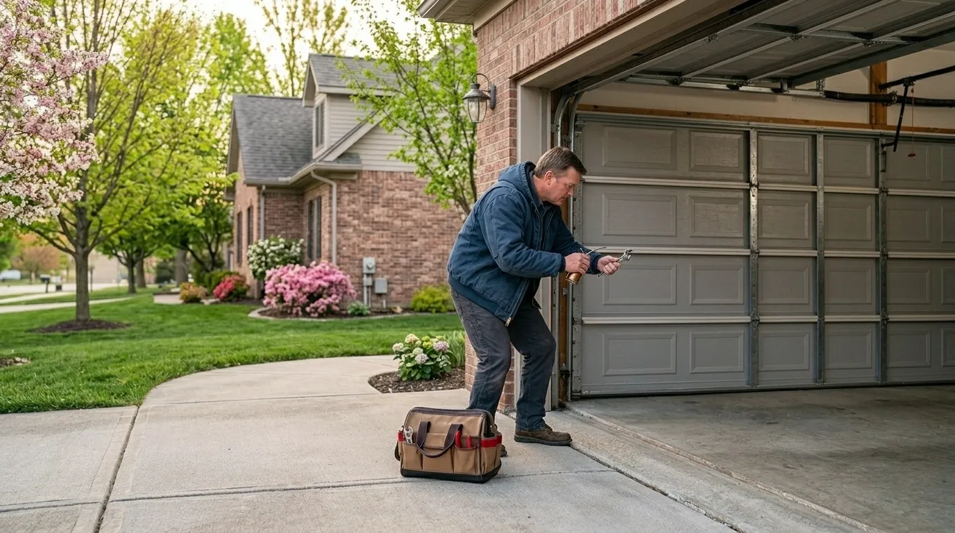 On-site diagnosis - Raleigh garage door service