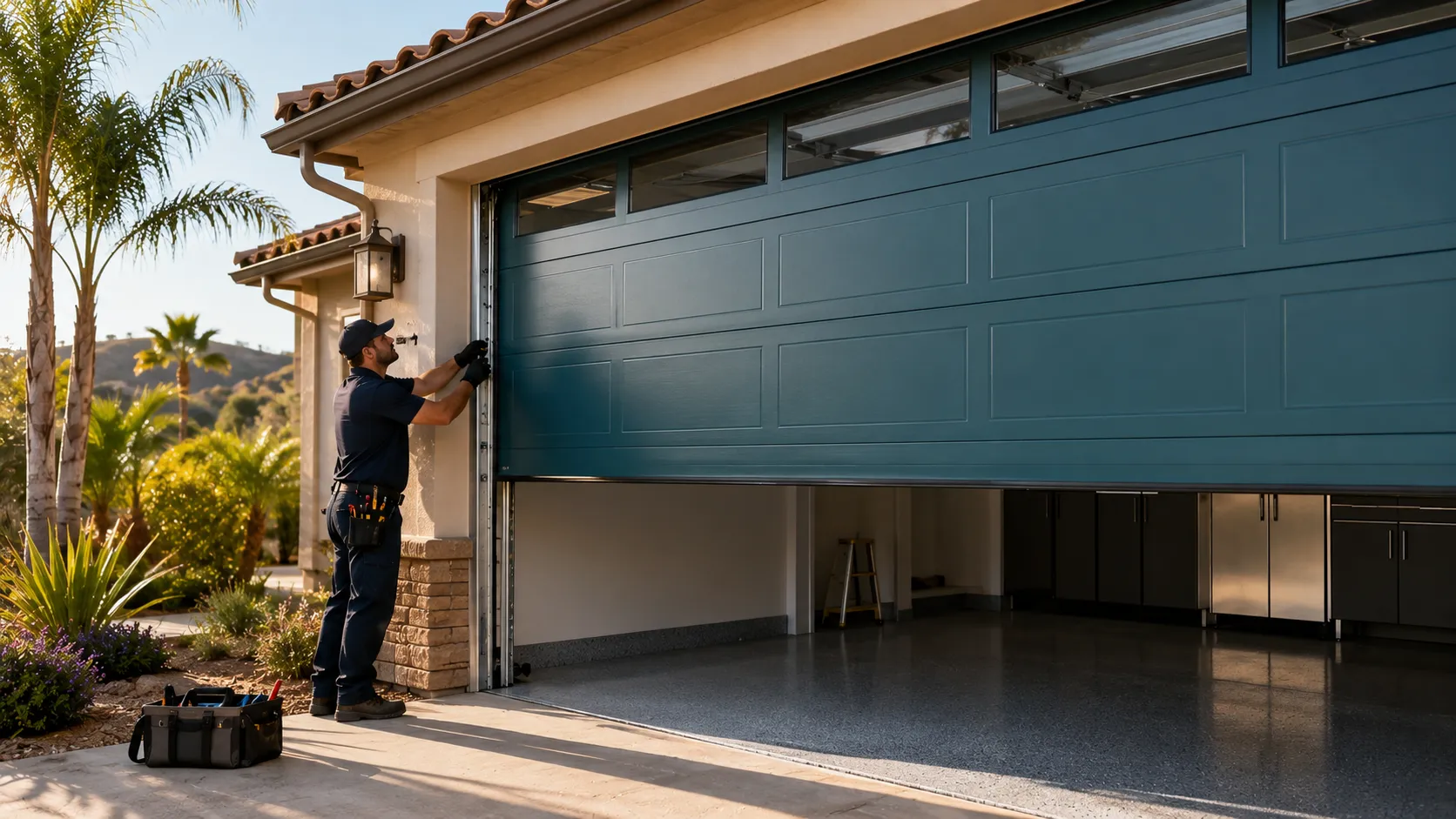 Garage door service in Raleigh